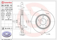 Brzdový kotouč BREMBO 09.N125.10
