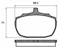 Sada brzdových destiček BREMBO P52005 - MG Sada brzdových destiček BREMBO P52005 - MG