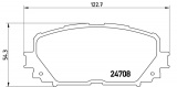 Sada brzdových destiček BREMBO P83101 - TOYOTA