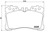 Sada brzdových destiček BREMBO P83075 - LEXUS