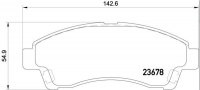 Sada brzdových destiček BREMBO P24149 - MAZDA