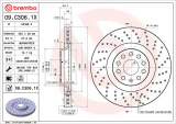 Brzdový kotouč BREMBO 09.C306.1X