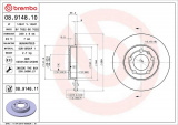 Brzdový kotouč BREMBO 08.9148.11