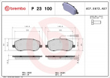 Sada brzdových destiček BREMBO P23100 - FIAT