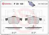 Sada brzdových destiček BREMBO P23103 - ALFA ROMEO
