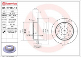Brzdový kotouč BREMBO 08.5719.10 - HONDA