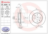 Brzdový kotouč BREMBO 09.A606.10