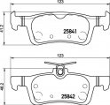 Sada brzdových destiček BREMBO P24204 - FORD