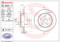 Brzdový kotouč BREMBO 08.E523.11
