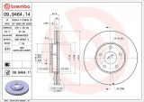 Brzdový kotouč BREMBO 09.9464.11 - FORD