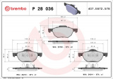 Sada brzdových destiček BREMBO P28036 - HONDA