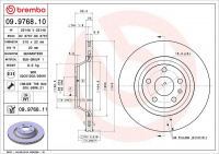 Brzdový kotouč BREMBO 09.9768.10