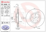 Brzdový kotouč BREMBO 09.9468.11 - FORD, VOLVO
