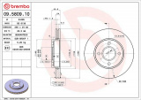 Brzdový kotouč BREMBO 09.5809.10 - FORD