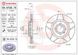 Brzdový kotouč BREMBO MAX 09.6728.75 - SEAT, VW