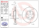 Brzdový kotouč BREMBO 09.9817.30