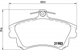 Sada brzdových destiček BREMBO P86017 - MITSUBISHI, VOLVO