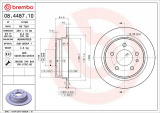 Brzdový kotouč BREMBO 08.4487.10 - BMW