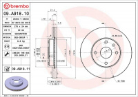Brzdový kotouč BREMBO 09.A918.10 - CHEVROLET Brzdový kotouč BREMBO 09.A918.10 - CHEVROLET