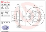 Brzdový kotouč BREMBO 08.N257.41