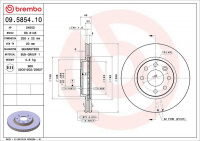 Brzdový kotouč BREMBO 09.5854.10 - VOLVO Brzdový kotouč BREMBO 09.5854.10 - VOLVO