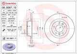 Brzdový kotouč BREMBO 08.9367.10