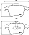 Sada brzdových destiček BREMBO P86019 - VOLVO