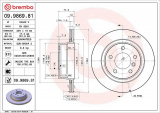 Brzdový kotouč BREMBO 09.9869.81