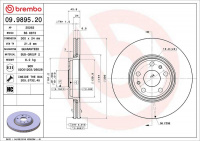 Brzdový kotouč BREMBO 09.9895.20