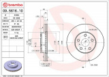 Brzdový kotouč BREMBO 09.5616.10 - TOYOTA