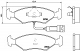 Sada brzdových destiček BREMBO P24012