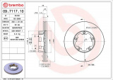 Brzdový kotouč BREMBO 09.7117.10 - NISSAN
