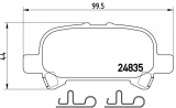 Sada brzdových destiček BREMBO P83110