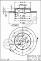 Brzdový kotouč BREMBO 08.3110.10 - TOYOTA