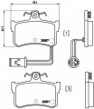 Sada brzdových destiček BREMBO P28015 - ACURA, HONDA, ROVER