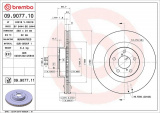 Brzdový kotouč BREMBO 09.9077.10 - SUBARU