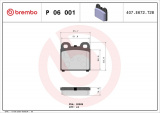 Sada brzdových destiček BREMBO P06001