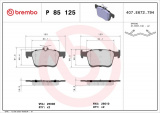 Sada brzdových destiček BREMBO P85125