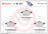 Sada brzdových destiček BREMBO P85037 - AUDI, VW