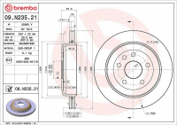 Brzdový kotouč BREMBO 09.N235.21