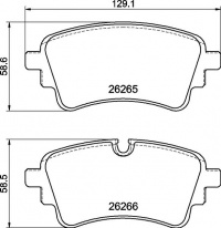 Sada brzdových destiček BREMBO P85185 Sada brzdových destiček BREMBO P85185