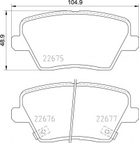 Sada brzdových destiček BREMBO P30109