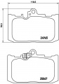 Sada brzdových destiček BREMBO P83131 - LEXUS