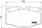 Sada brzdových destiček BREMBO P83006 - TOYOTA