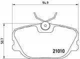 Sada brzdových destiček BREMBO P86011 - VOLVO