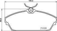 Sada brzdových destiček BREMBO P82003 Sada brzdových destiček BREMBO P82003
