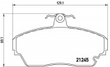Sada brzdových destiček BREMBO P82001 - TATA