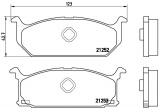 Sada brzdových destiček BREMBO P79003