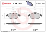 Sada brzdových destiček BREMBO P68047X - RENAULT
