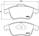 Sada brzdových destiček BREMBO P68052 - RENAULT